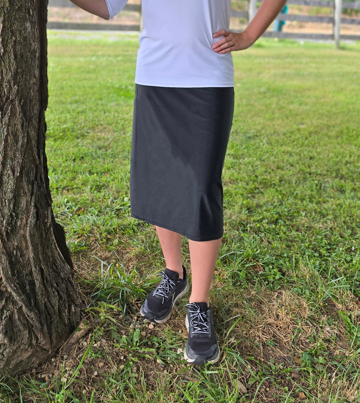 Women's Black Athletic Skirts