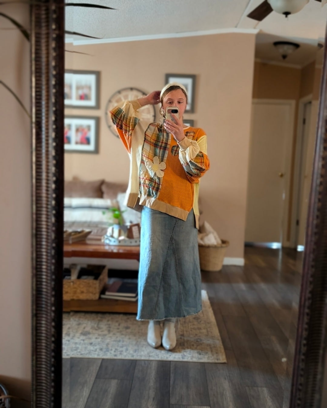 Orange Boho Megan Top