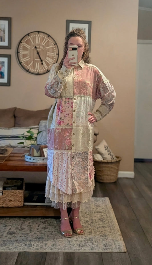 Oli & Hali Patchwork Floral dress