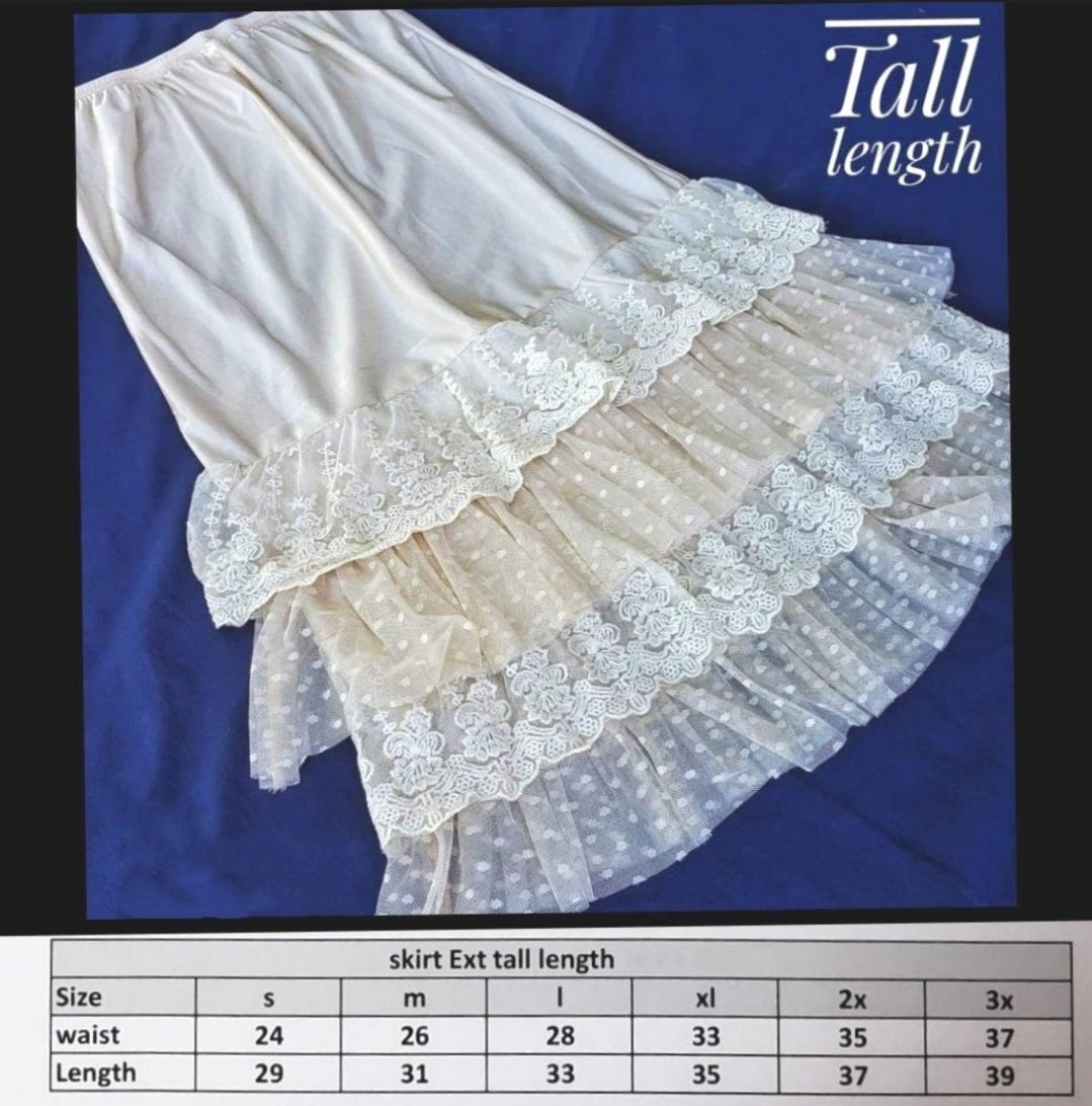 Ladies Navy Long Luxe Slip Extenders