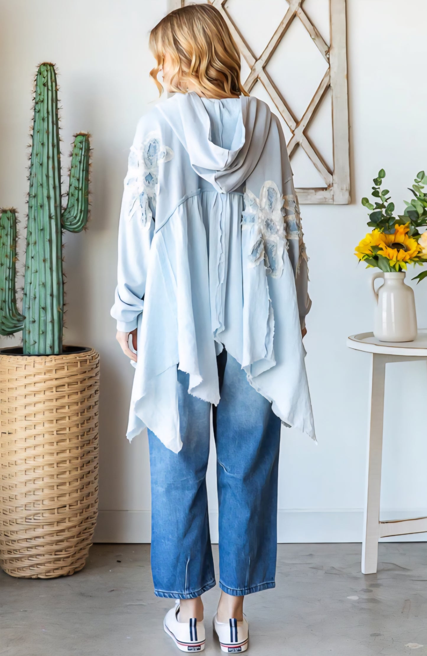 Oli&Hali Baby Blue Hooded Top
