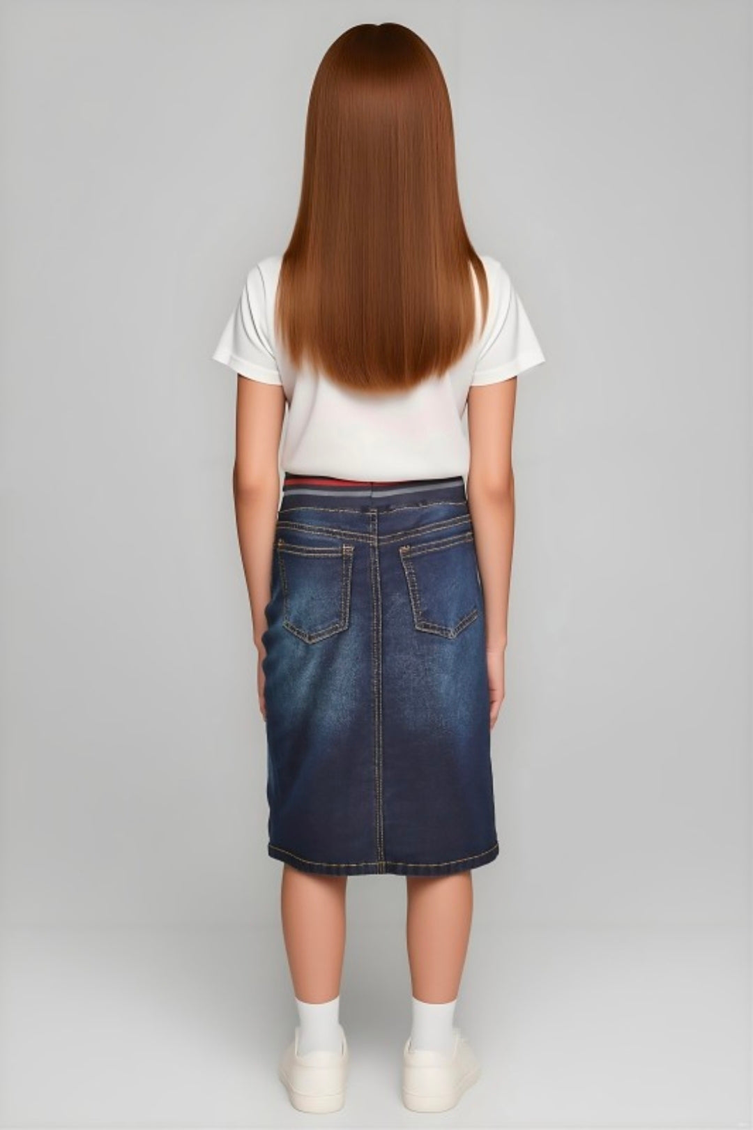 Girls Lizzy Denim Skirt