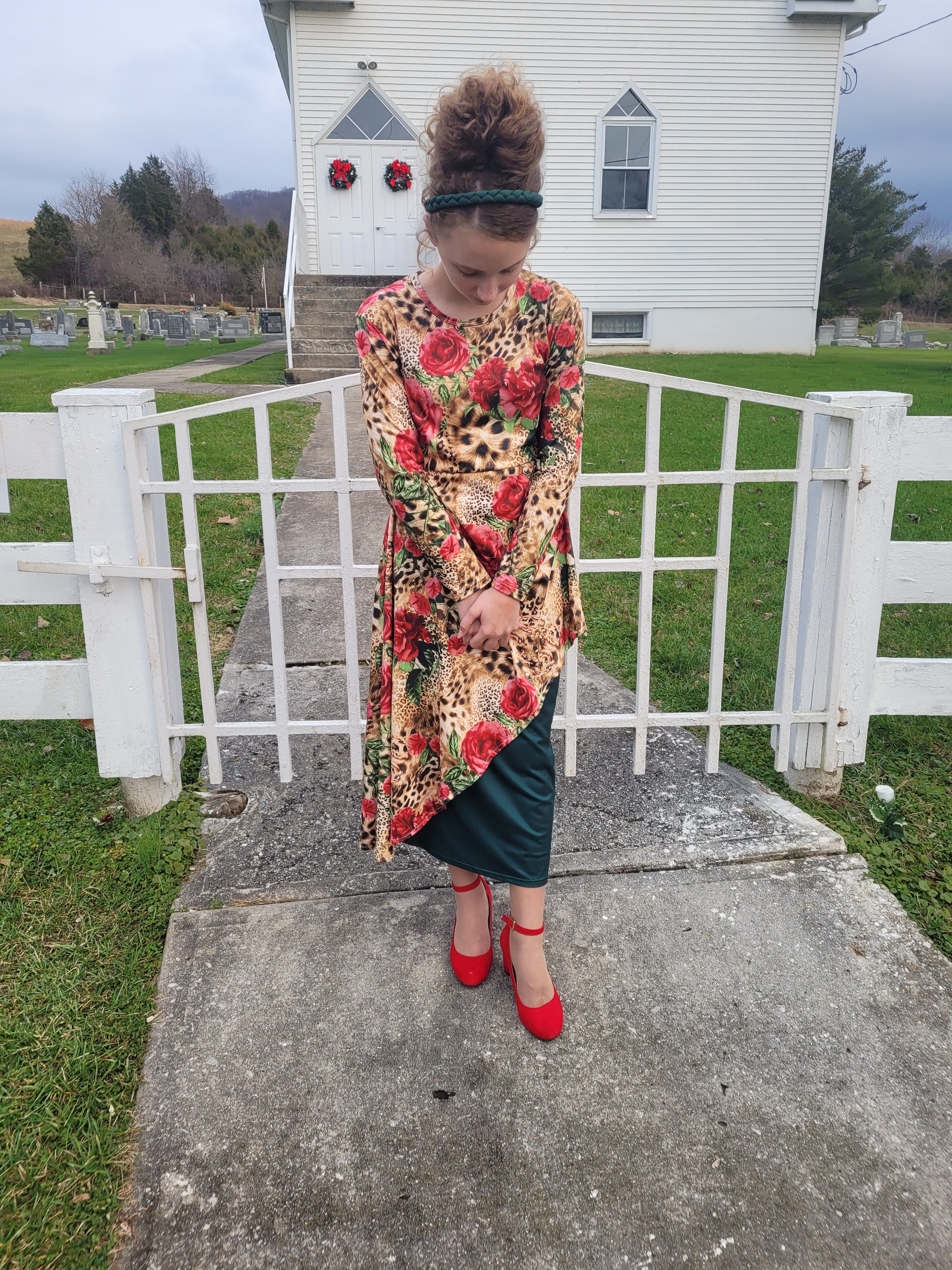 Winter Floral Adelaide Tunic