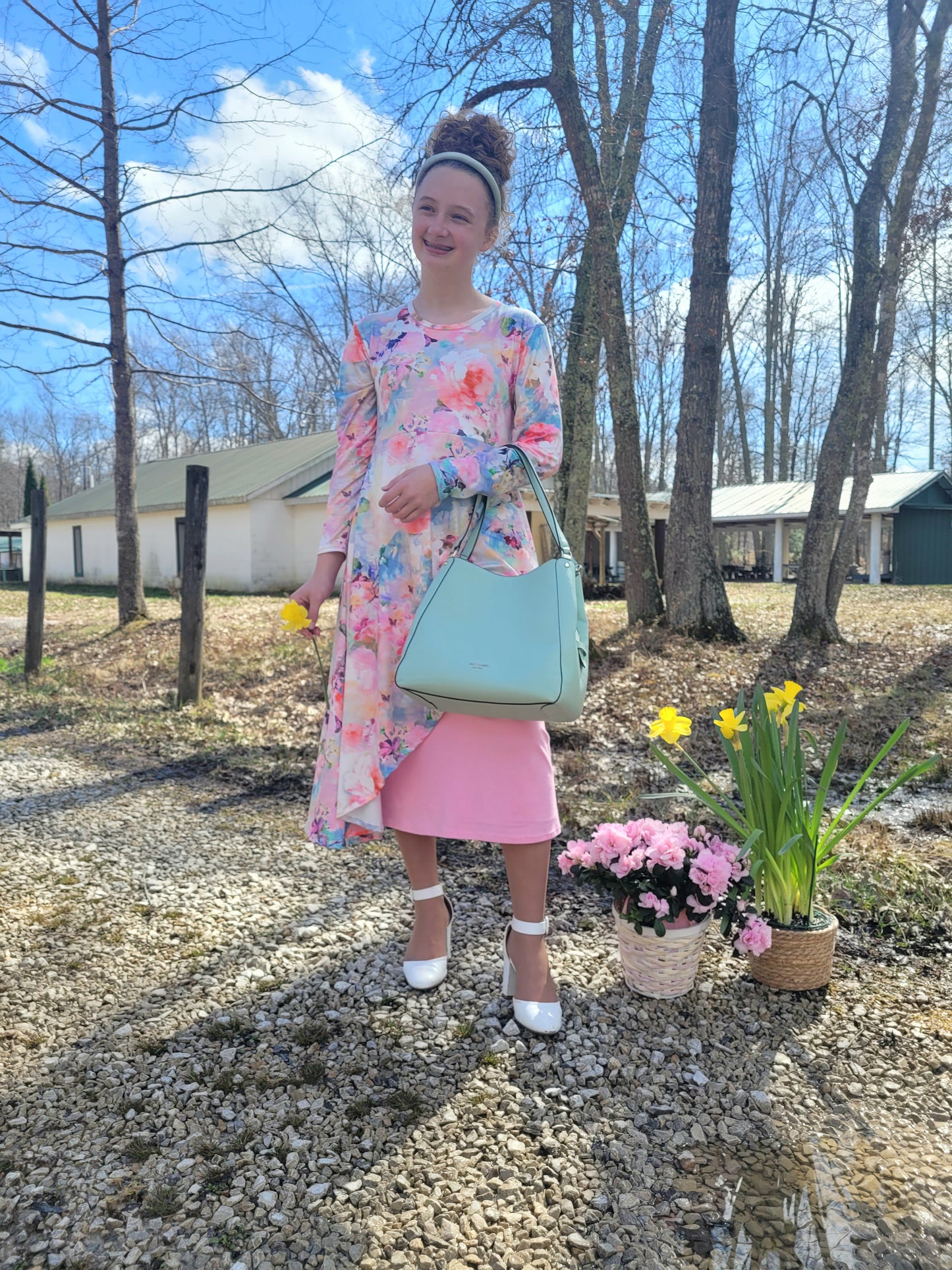 Watercolor Floral Adelaide Tunic