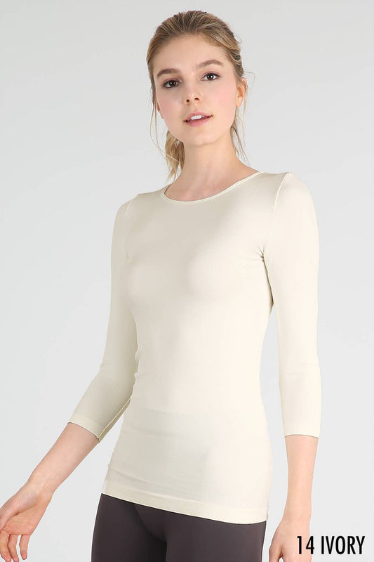 Niki Biki 3/4 Sleeve undershirt Ivory