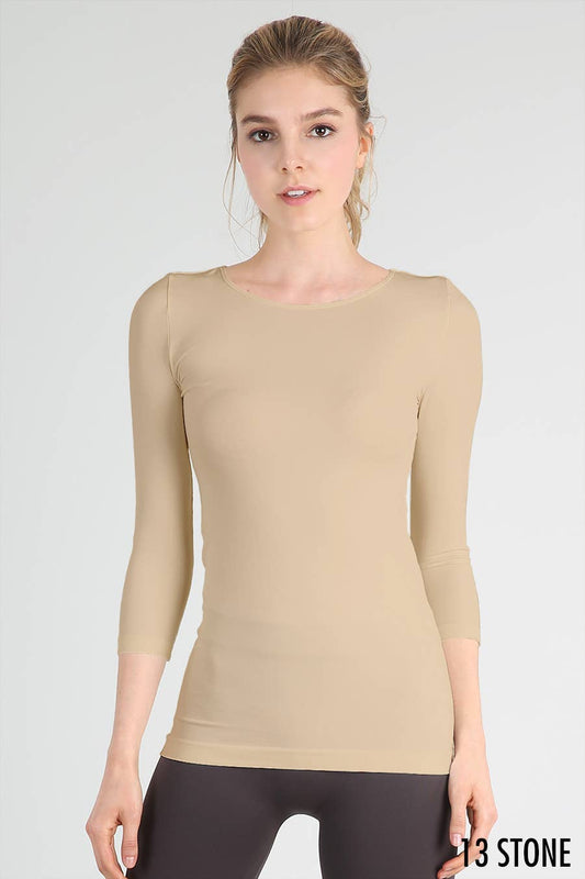 Niki Biki 3/4 Sleeve undershirt STONE