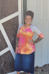 Women's Pink Tie Dye Top