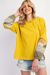 Mustard Patchwork Sleeve Easel Top
