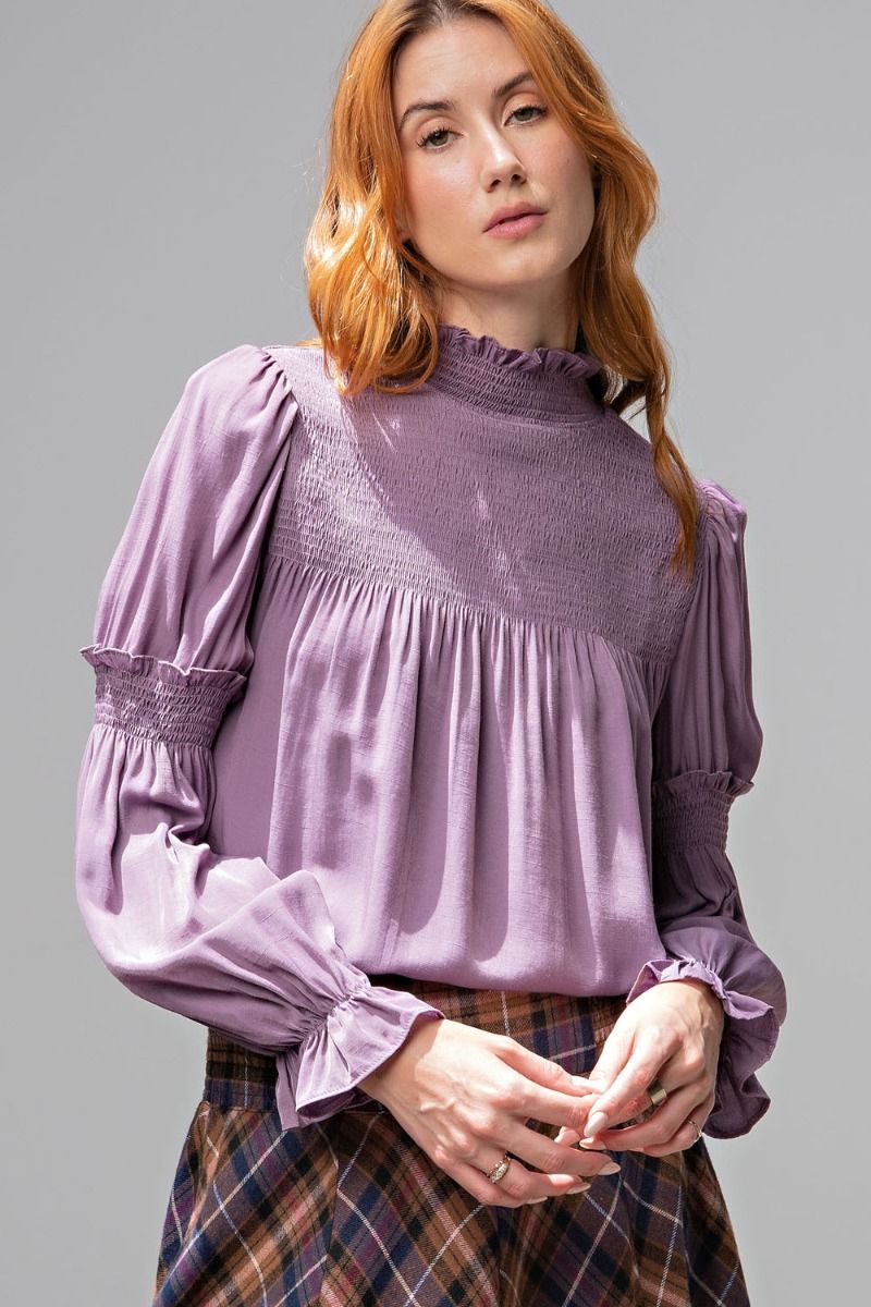 Purple Smocked Easel Top