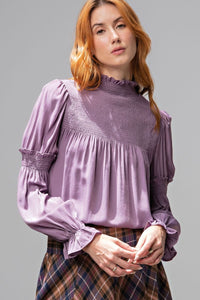 Purple Smocked Easel Top