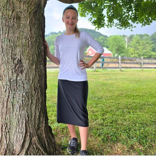 Girls Black Athletic Skirt
