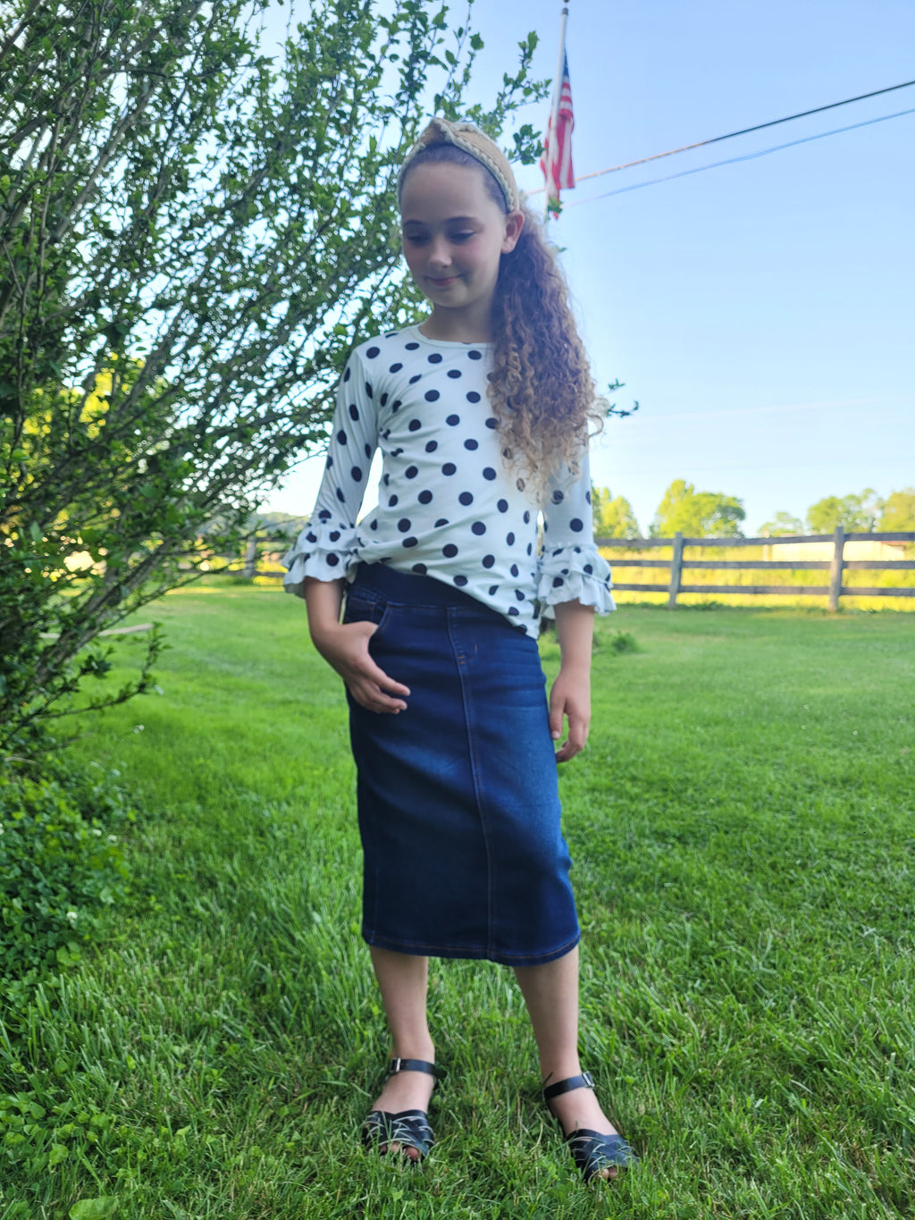 Girl's Penny Denim Skirts