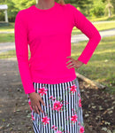Women's Neon Pink Athletic Tops