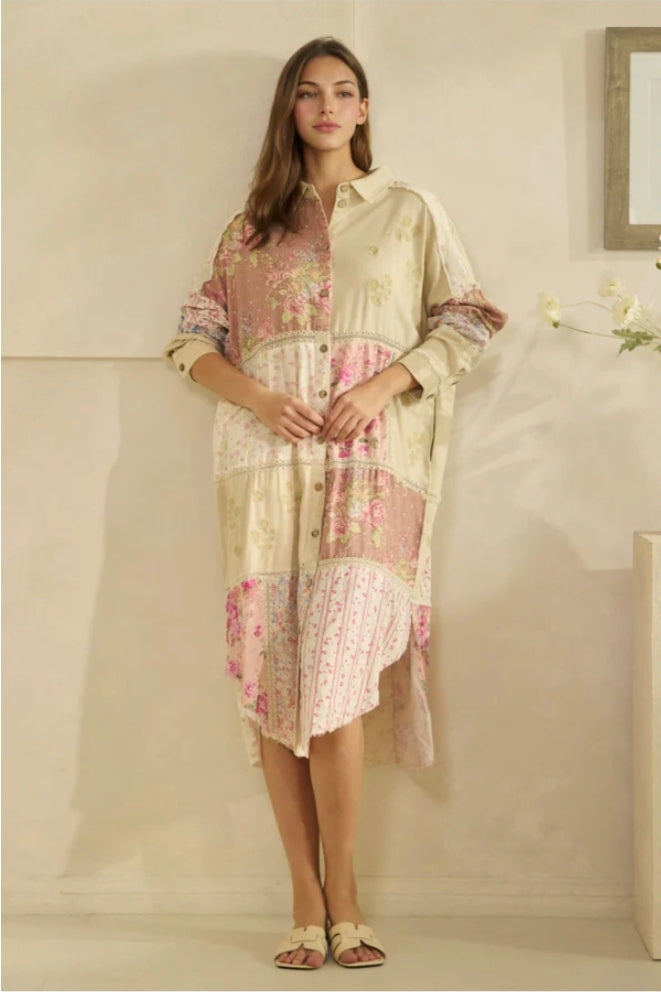 Oli & Hali Patchwork Floral dress