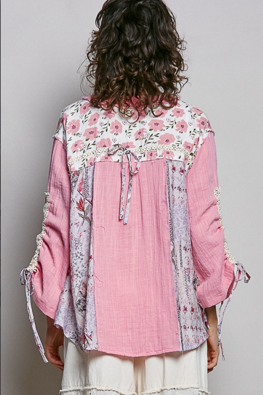 POL Pink bow Top