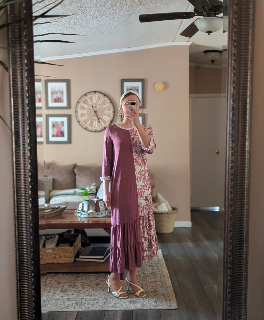 MAUVE TIE DYE DRESS