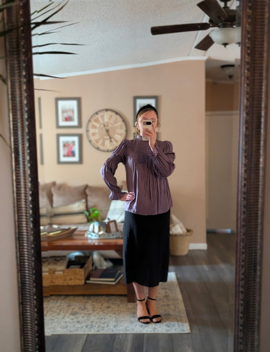 Purple Smocked Easel Top