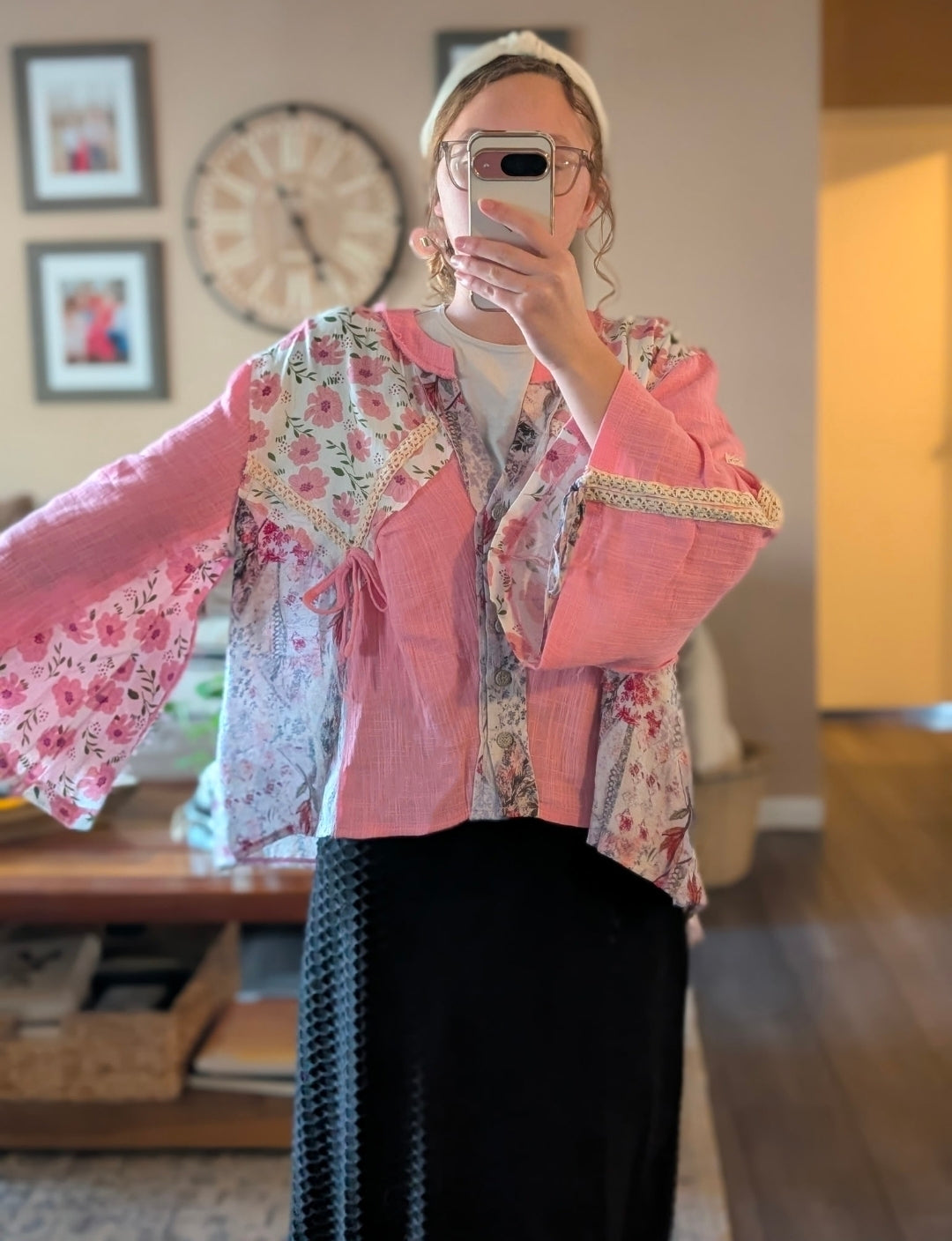 POL Pink bow Top