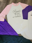 Pink "The Struggle" Baseball Tee